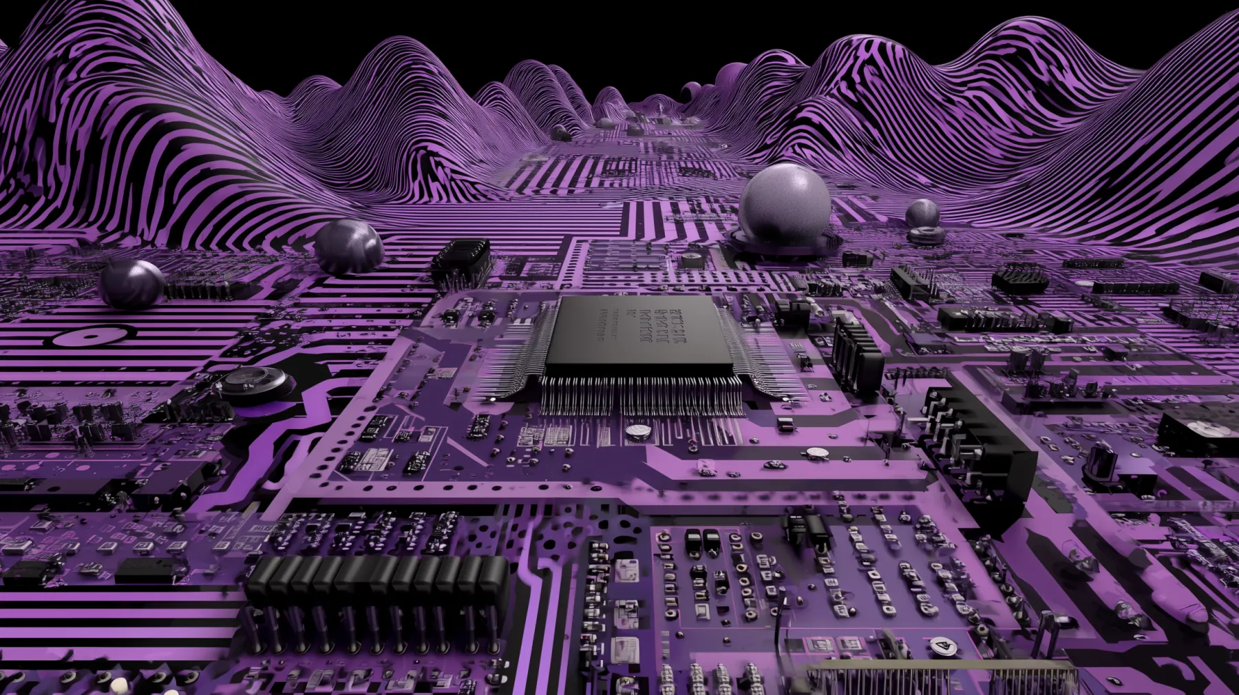 GerberGenius synthwave PCB