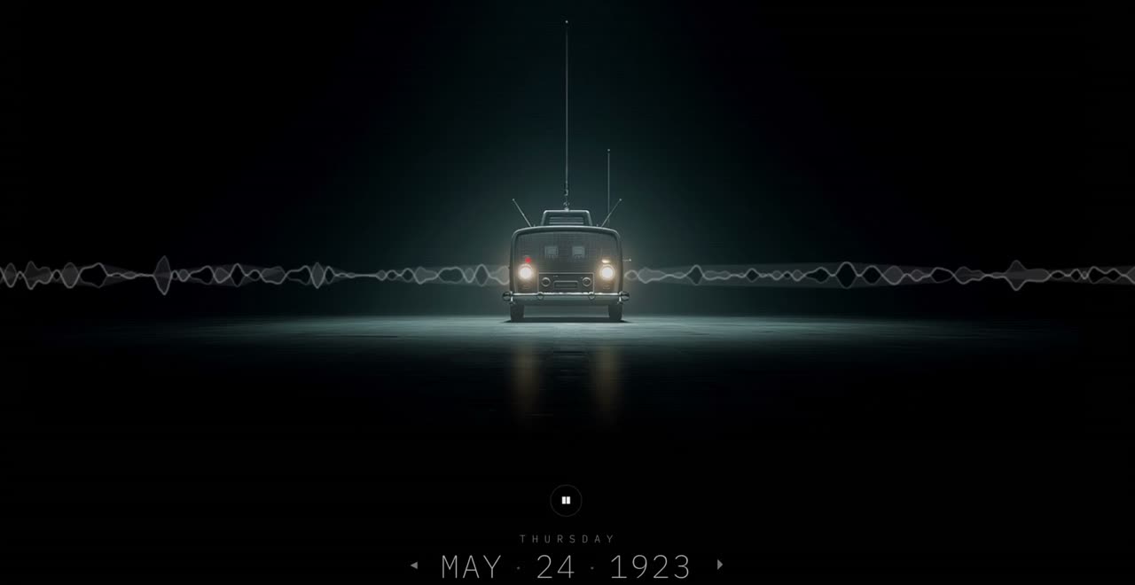 The Lost Radio Station — a glowing radio in the dark