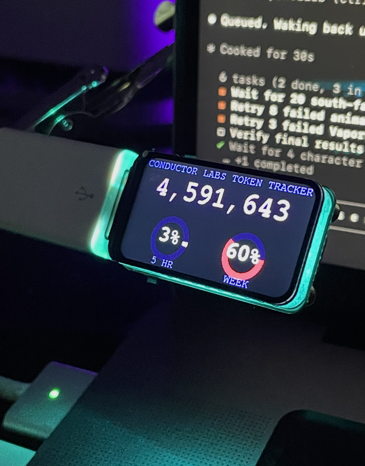 Token Tracker Display