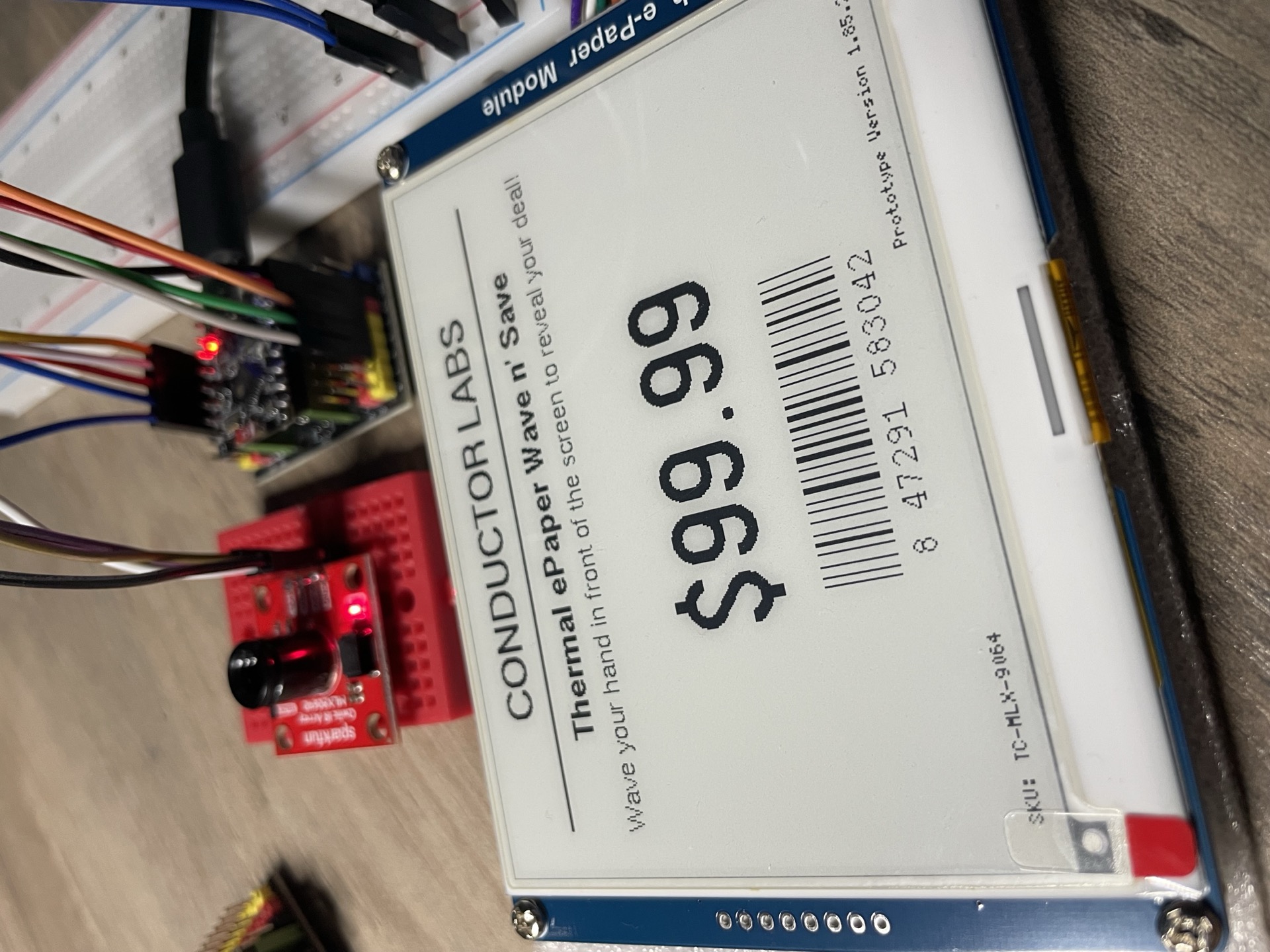 Wave and Save shelf-edge tag