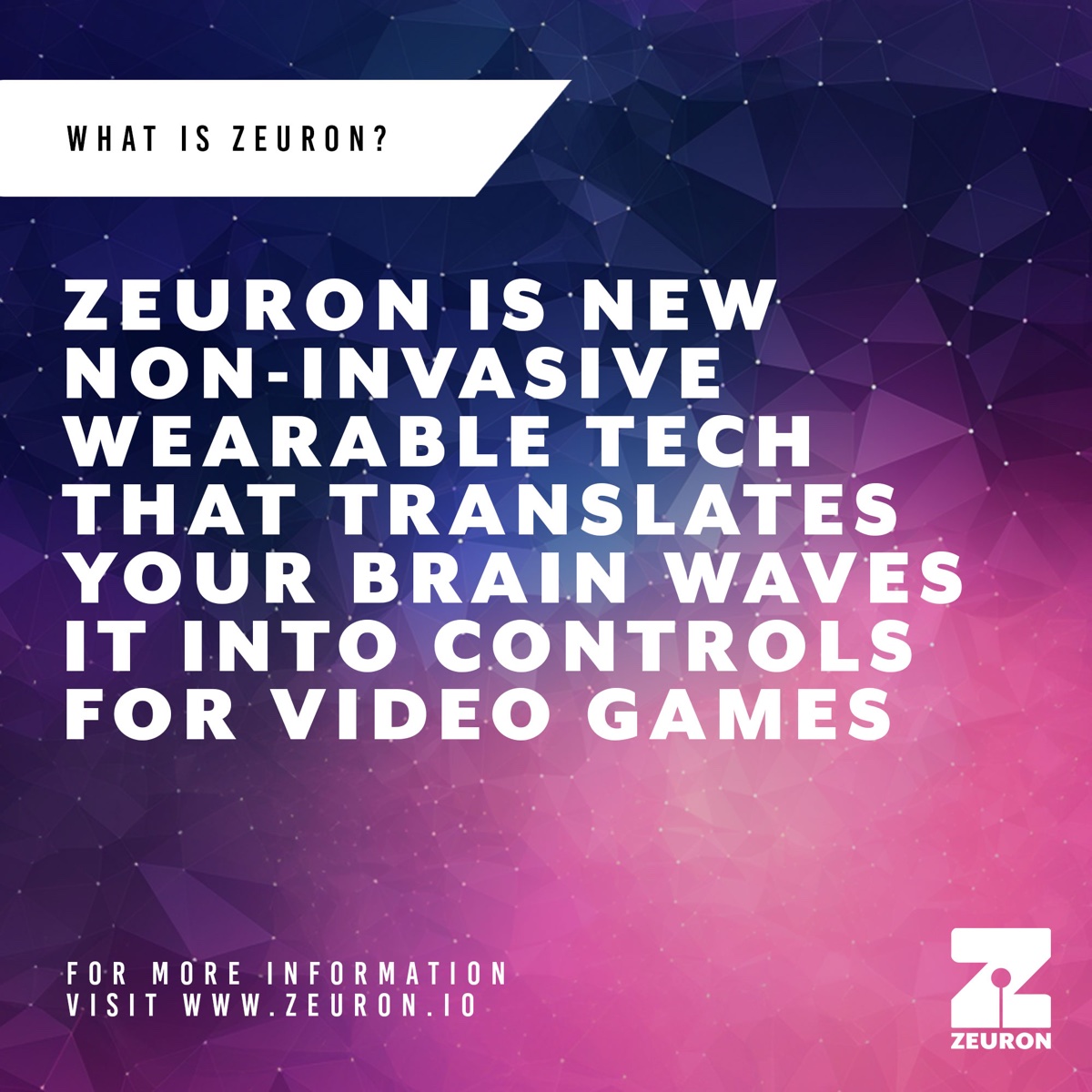 Zeuron launch / social creative explaining the product